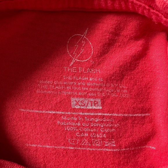 Kids DC Flash Short Sleeve Tee Size XS 4/5 100% Cotton - Picture 3 of 5